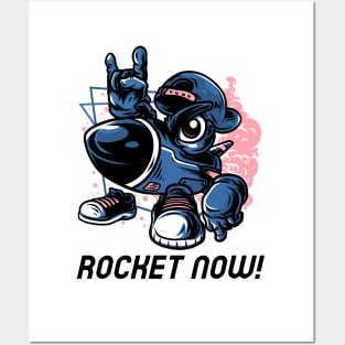 Rocket Cartoon Character, Urban Style Posters and Art